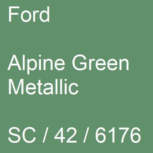Ford, Alpine Green Metallic, SC / 42 / 6176.